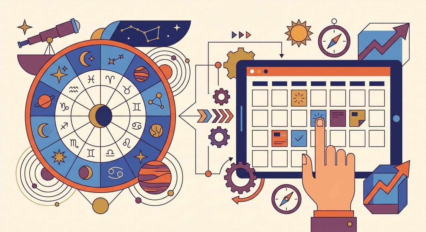 Da Astrofluence a Google Calendar: flusso di lavoro completo per il 2026
