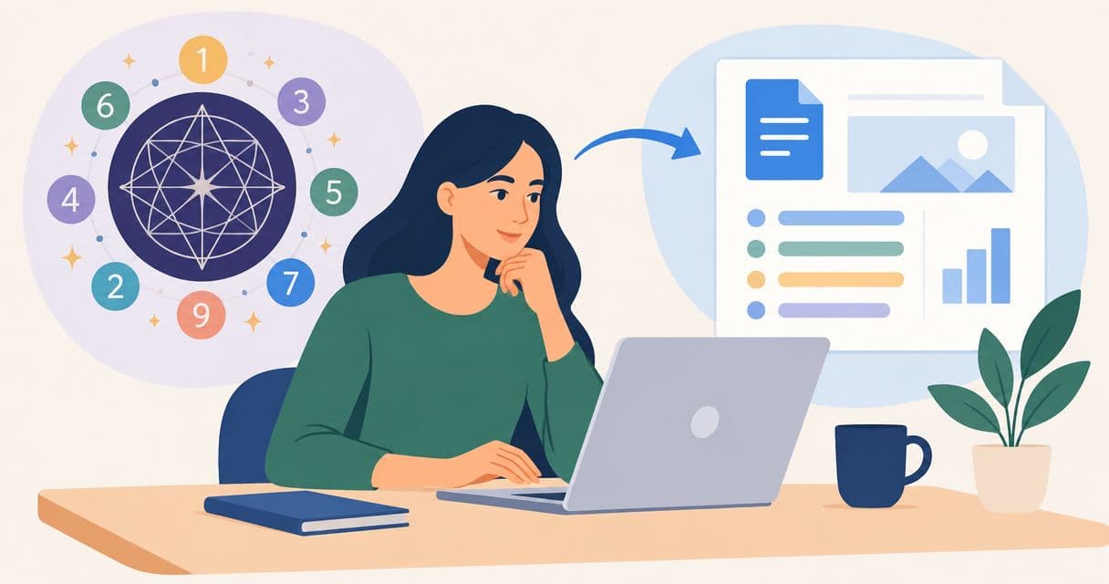 Come collegare la tua lettura numerologica a un piano Google Docs